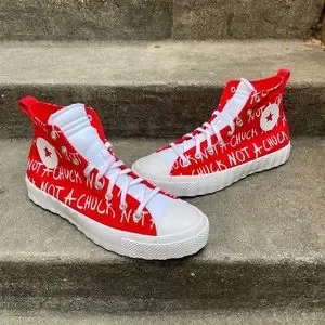 Converse | Shoes | Converse Unttl3d High Top Not A Chuck Untitled Red ...